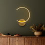 Opviq Moon - 13329 Lámpara de pared con acabado dorado y LED integrado